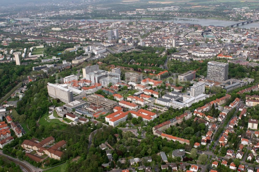 Luftbild Mainz - Stadtteilansicht von Zahlbach in Mainz im Bundesland Rheinland-Pfalz