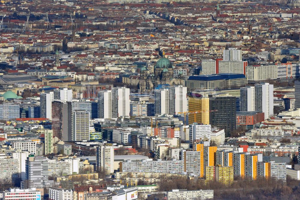 Berlin aus der Vogelperspektive: Stadtteilansichten Berlin Kreuzberg, Mitte und Prenzlauer Berg