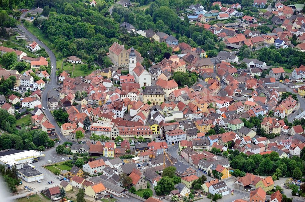 Luftbild Arnstein - Stadtteilübersicht von Arnstein in Bayern