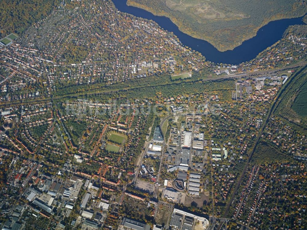 Luftbild Potsdam - Stadtteile Babelsberg und Babelsberg Nord und der angrenzende Griebnitzsee im Stadtgebiet in Potsdam im Bundesland Brandenburg