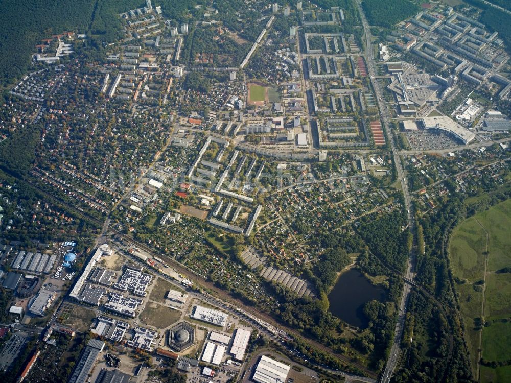 Luftaufnahme Potsdam - Stadtteile Babelsberg und Potsdam Südost im Stadtgebiet in Potsdam im Bundesland Brandenburg