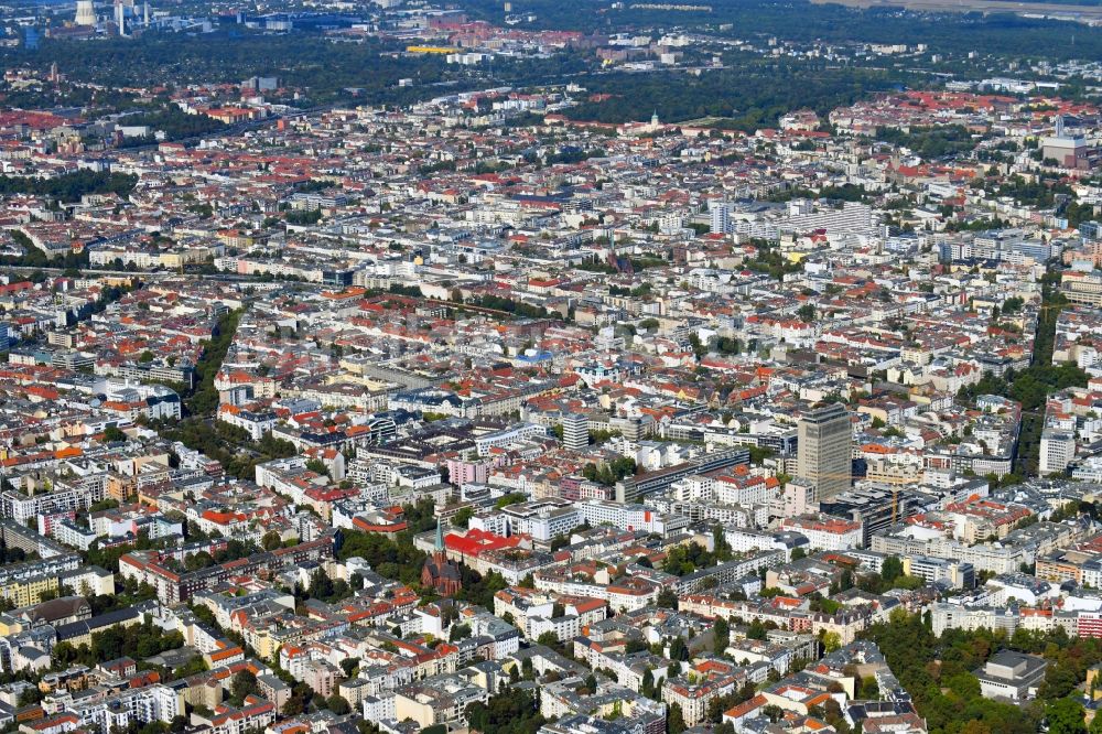 Luftbild Berlin - Stadtteile Charlottenburg und Wilmersdorf in Berlin, Deutschland