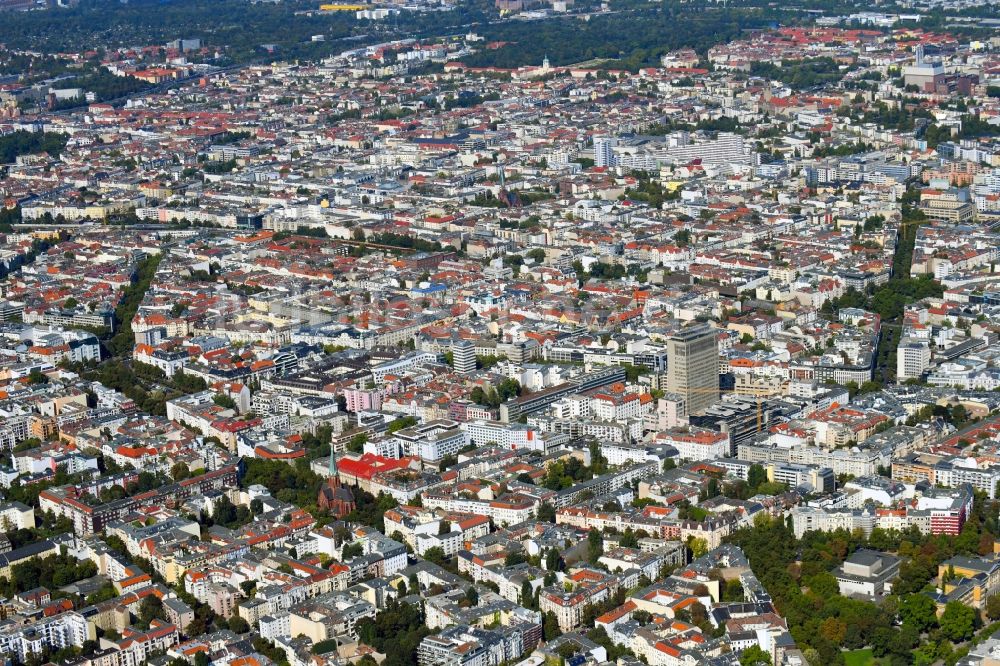 Luftaufnahme Berlin - Stadtteile Charlottenburg und Wilmersdorf in Berlin, Deutschland