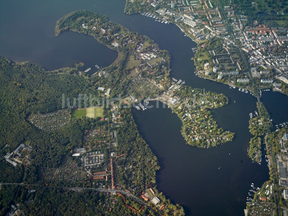 Potsdam aus der Vogelperspektive: Stadtteile Nördliche Innenstadt, Westliche Vorstadt und Potsdam Süd im Stadtgebiet in Potsdam im Bundesland Brandenburg