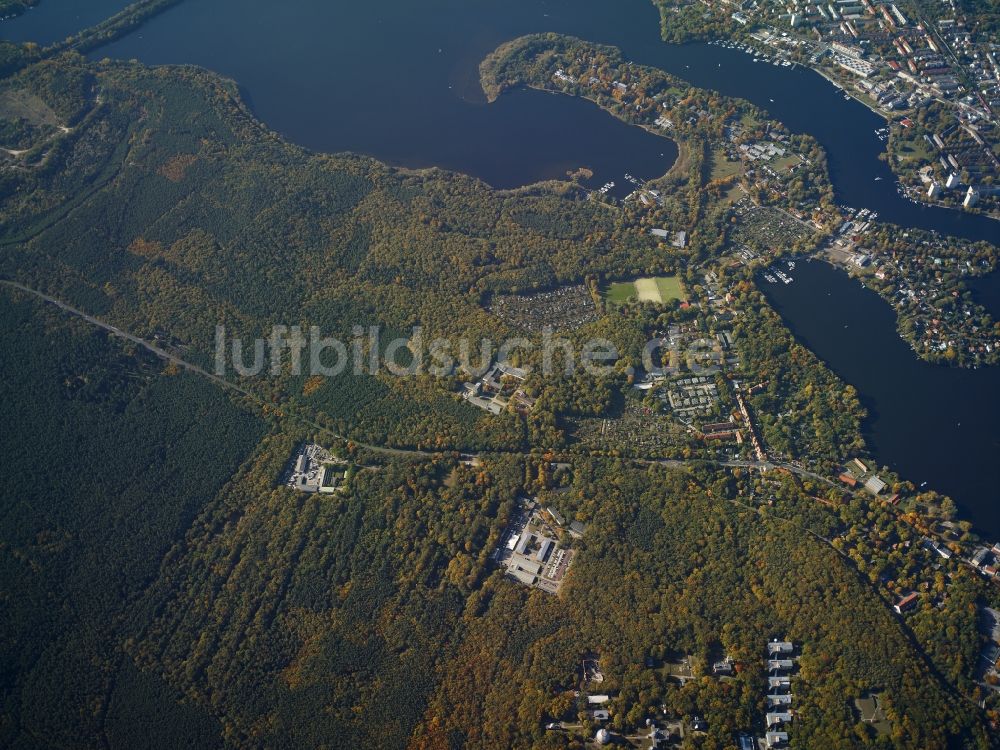 Potsdam aus der Vogelperspektive: Stadtteile Potsdam Süd und Templiner Vorstadt im Stadtgebiet in Potsdam im Bundesland Brandenburg