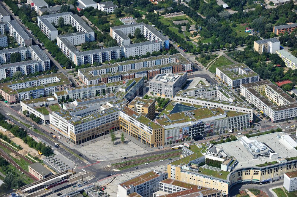 Luftbild Berlin Hellersdorf - Stadtteilzentrum Helle Mitte in Berlin - Hellersdorf