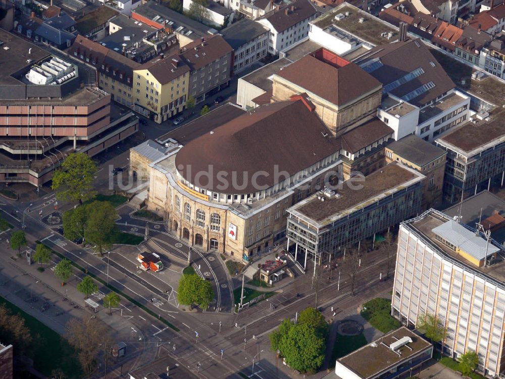 Luftbild Freiburg - Stadttheater Freiburg