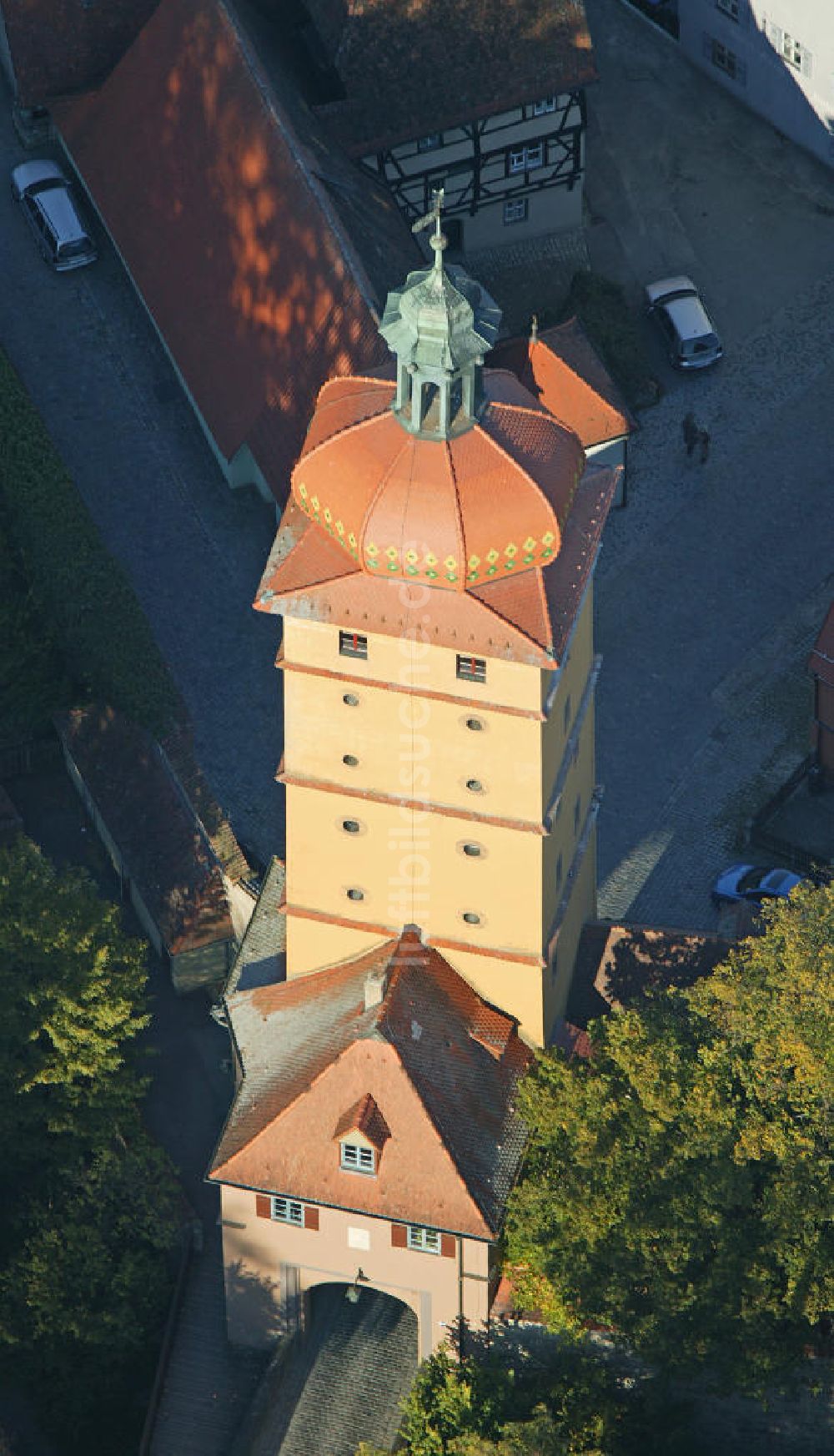 Luftaufnahme Dinkelsbühl - Stadttor Dinkelsbühl