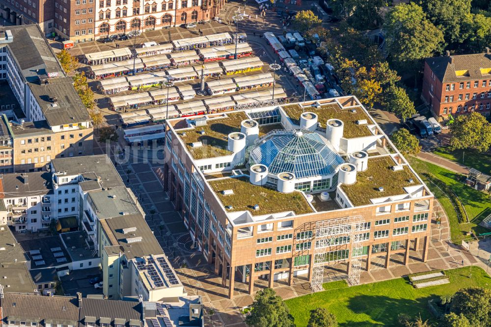 Luftaufnahme Dortmund - Stadtverwaltung - Rathaus am Marktplatz in Dortmund im Bundesland Nordrhein-Westfalen, Deutschland