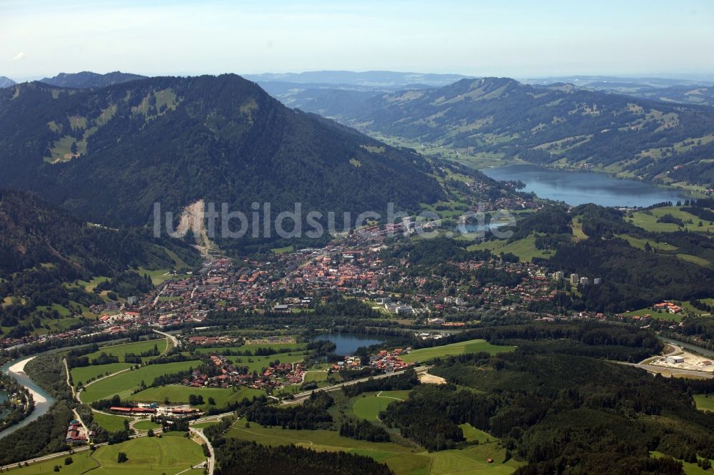 Luftbild Immenstadt - Stadtzentrum am Alpsee in Immenstadt im Bundesland Bayern