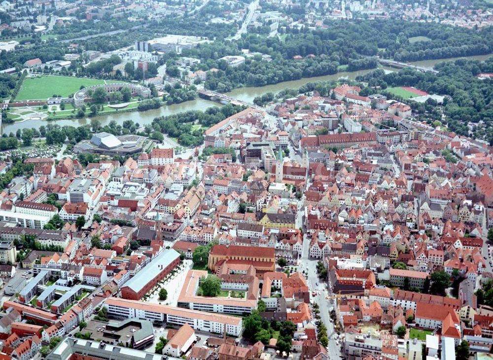 Ingolstadt von oben - Stadtzentrum (Altstadt) in Ingolstadt.