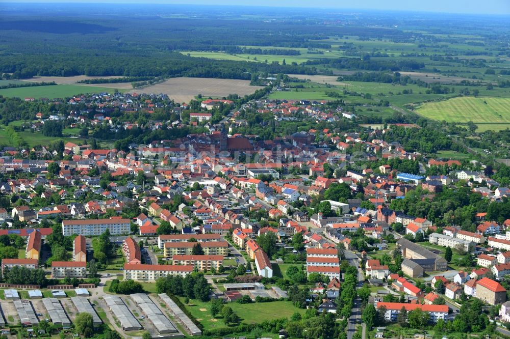 Luftaufnahme Osterburg - Stadtzentrum, Altstadt und Innenstadt von Osterburg im Bundesland Sachsen-Anhalt