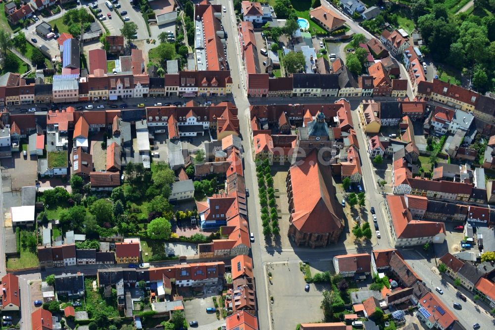 Osterburg von oben - Stadtzentrum, Altstadt und Innenstadt von Osterburg im Bundesland Sachsen-Anhalt