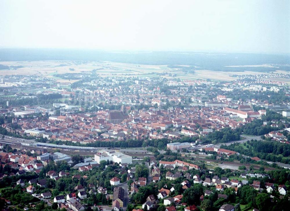 Luftbild Amberg / Bayern - Stadtzentrum von Amberg in Bayern.