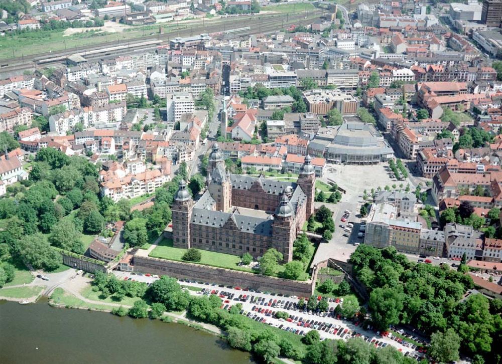 Aschaffenburg aus der Vogelperspektive: Stadtzentrum Aschaffenburg