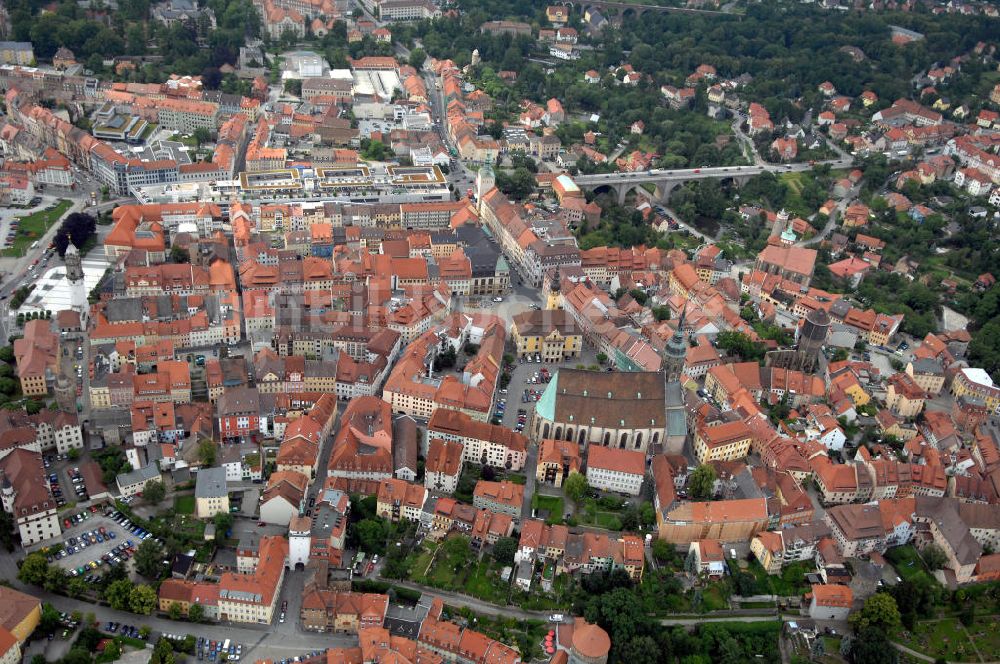 Luftaufnahme Bautzen - Stadtzentrum von Bautzen