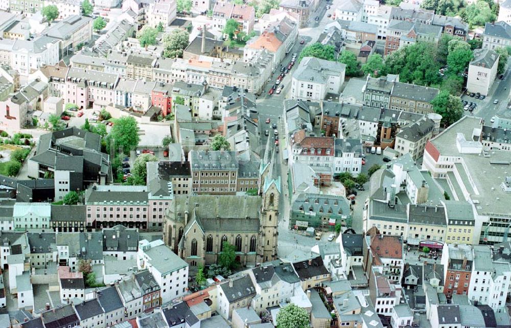 Bayreuth / Bayern aus der Vogelperspektive: Stadtzentrum Bayreuth.