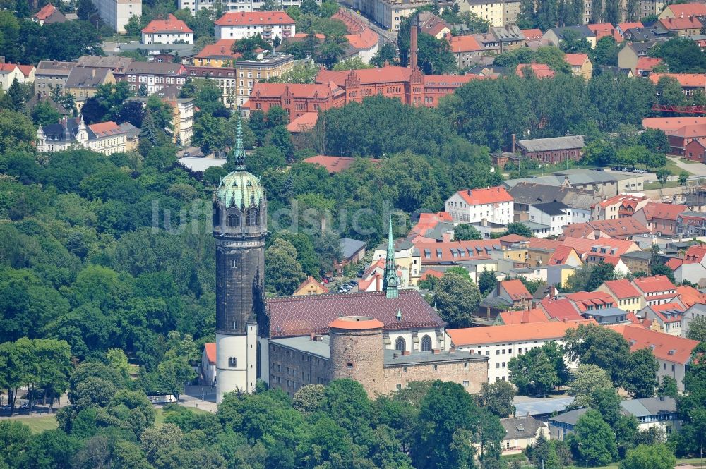 Luftbild Wittenberg - Stadtzentrum im Bereich der Innenstadt von Wittenberg in Sachsen-Anhalt