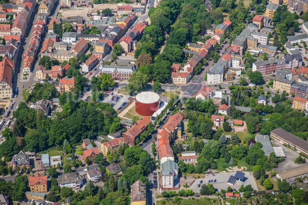 Luftaufnahme Lutherstadt Wittenberg - Stadtzentrum im Bereich der Innenstadt von Wittenberg in Sachsen-Anhalt