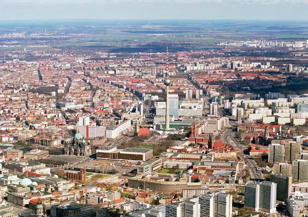 Berlin von oben - Stadtzentrum von Berlin-Mitte.