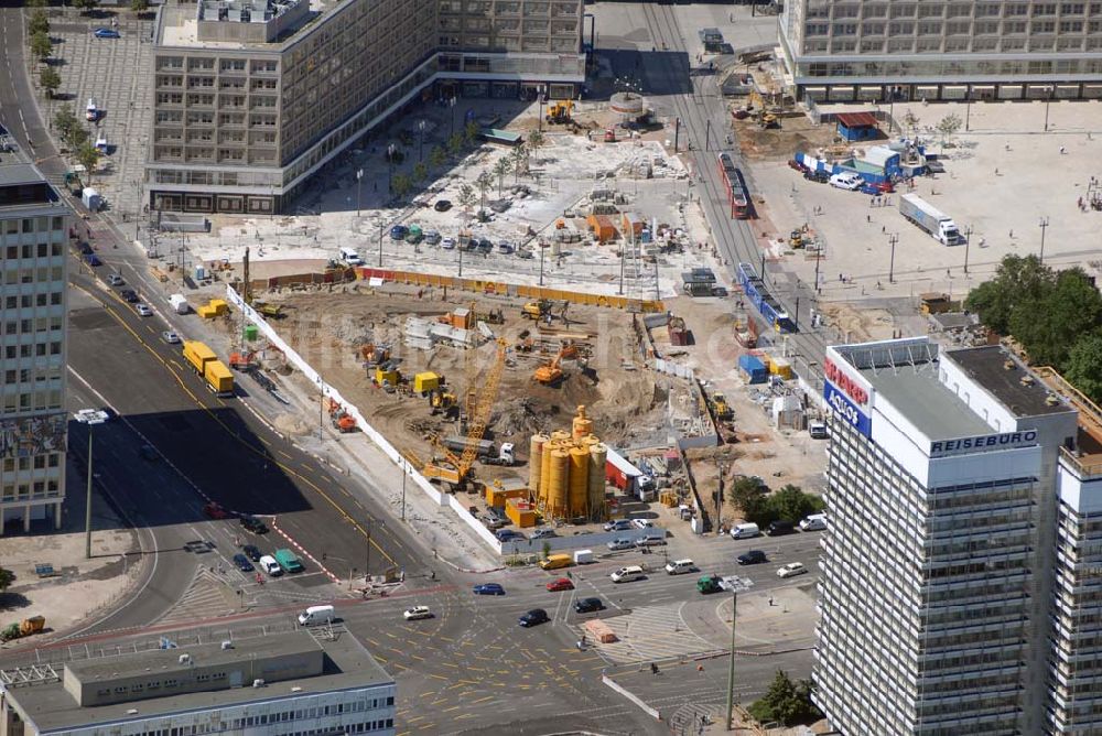 Luftbild Berlin - Stadtzentrum mit dem Berliner Fernsehturm