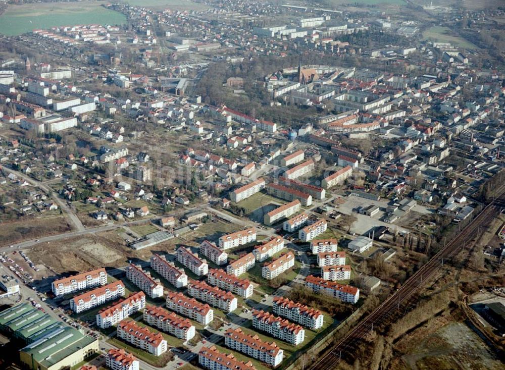 Bernau aus der Vogelperspektive: Stadtzentrum von Bernau bei Berlin.