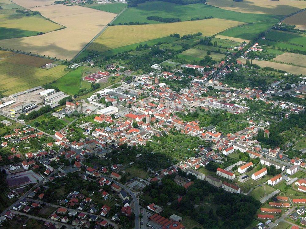 Bismark / Sachsen-Anhalt aus der Vogelperspektive: Stadtzentrum von Bismark / SA