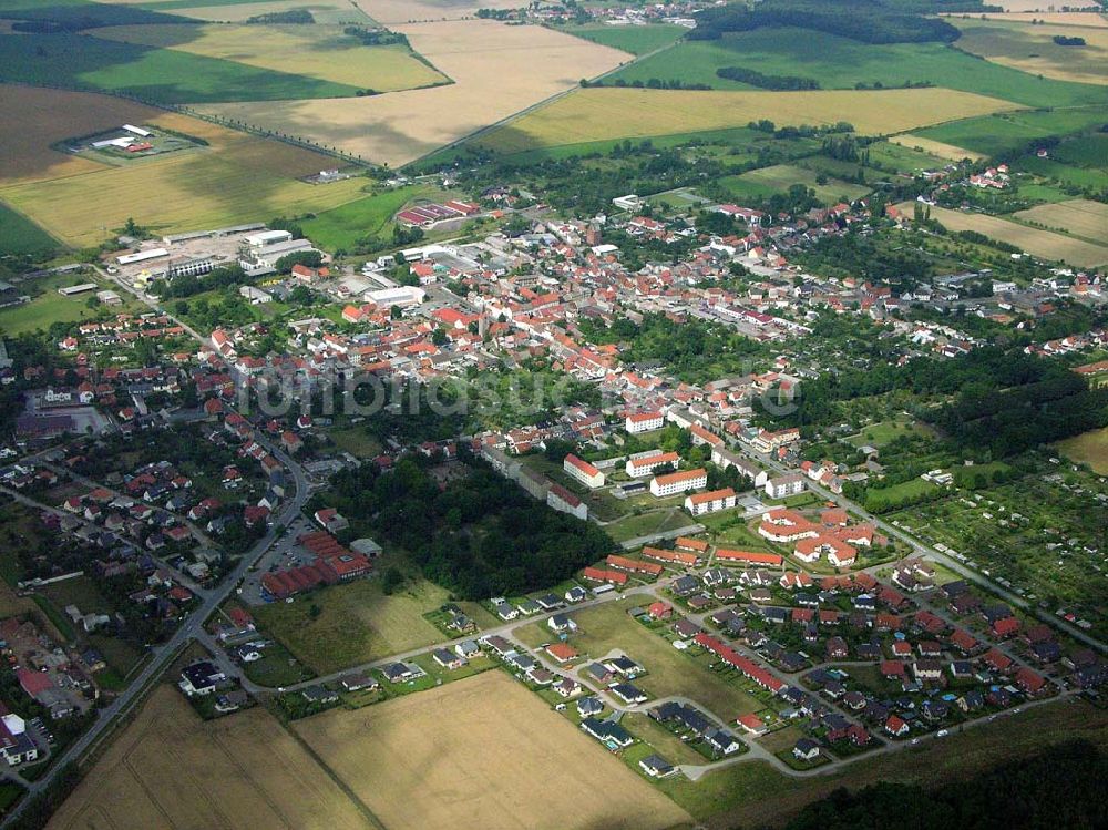 Luftaufnahme Bismark / Sachsen-Anhalt - Stadtzentrum von Bismark / SA