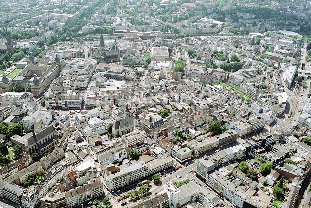 Luftbild Bonn - Stadtzentrum von Bonn. Datum: 26.05.03