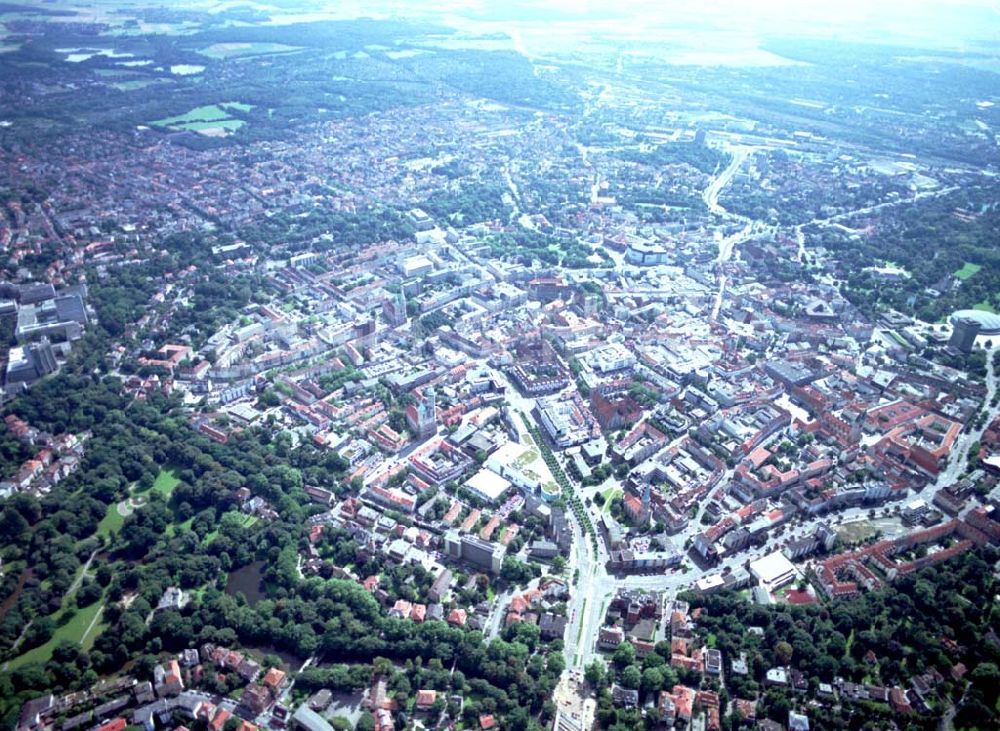 Luftbild Braunschweig - Stadtzentrum von Braunschweig.