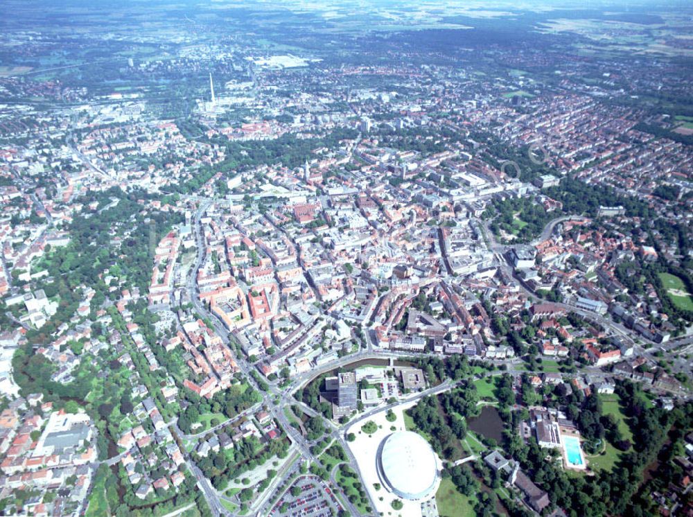 Braunschweig aus der Vogelperspektive: Stadtzentrum von Braunschweig.