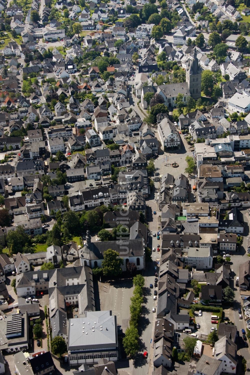 Brilon aus der Vogelperspektive: Stadtzentrum von Brilon im Bundesland Nordrhein-Westfalen