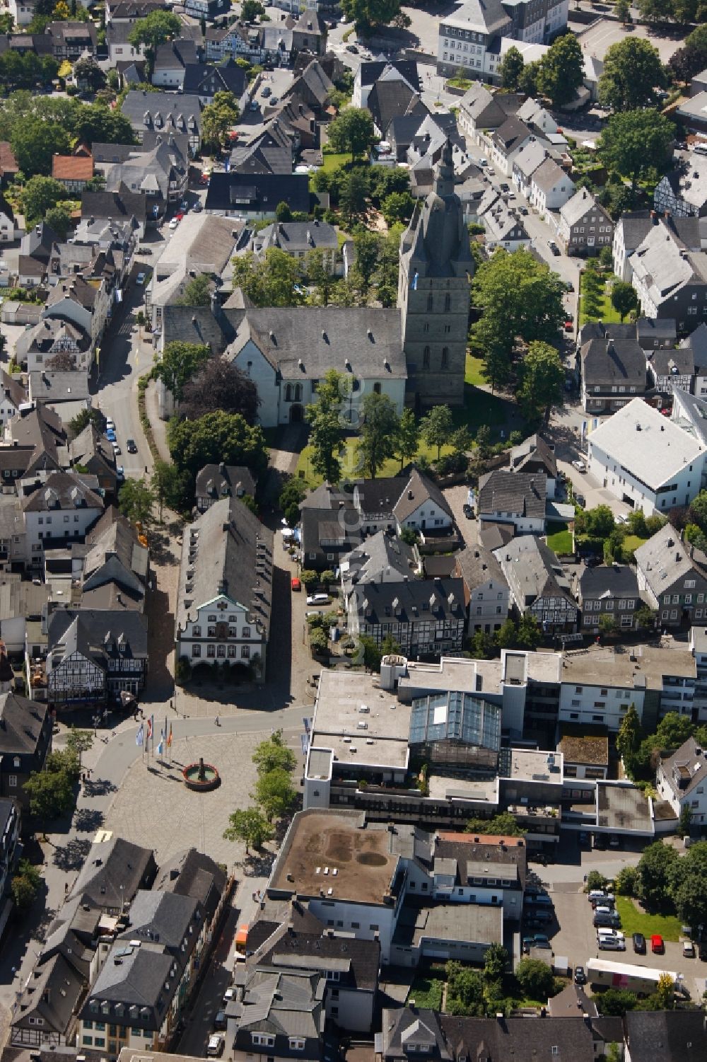 Luftbild Brilon - Stadtzentrum von Brilon im Bundesland Nordrhein-Westfalen