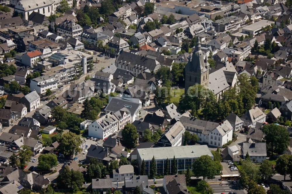 Luftaufnahme Brilon - Stadtzentrum von Brilon im Bundesland Nordrhein-Westfalen