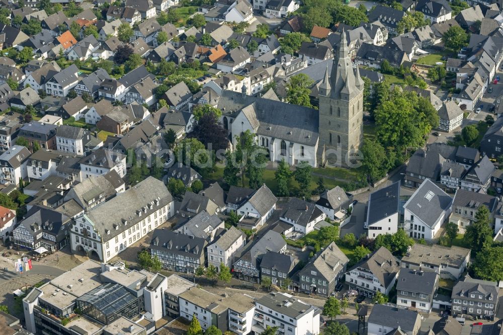 Luftaufnahme Brilon - Stadtzentrum von Brilon im Bundesland Nordrhein-Westfalen