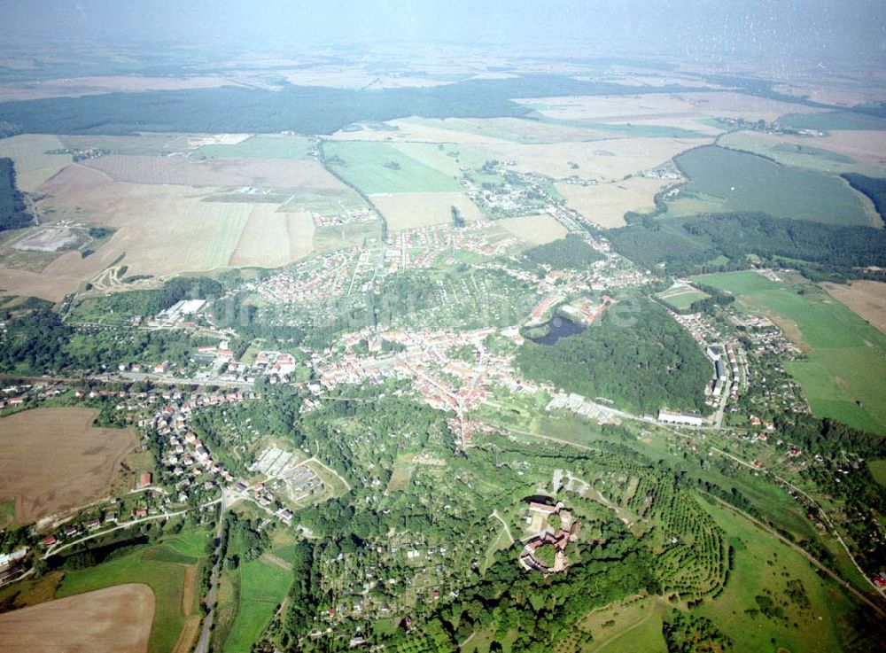 Burg Stargard ( Mecklenburg-Vorpommern ) aus der Vogelperspektive: Stadtzentrum Burg Stargard in Mecklenburg - Vorpommern.