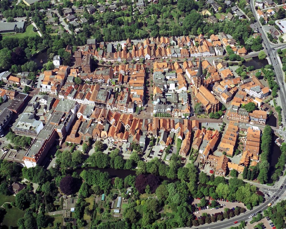 Luftbild Buxtehude - Stadtzentrum Buxtehude im Bundesland Niedersachsen