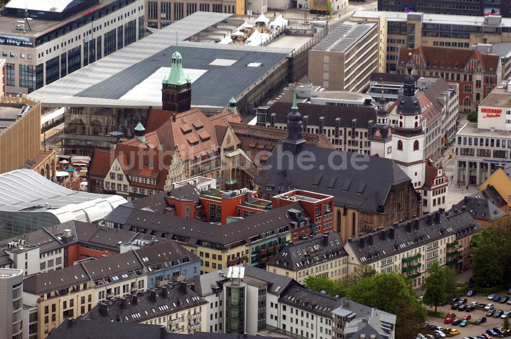 Luftaufnahme Chemnitz - Stadtzentrum Chemnitz in Sachsen