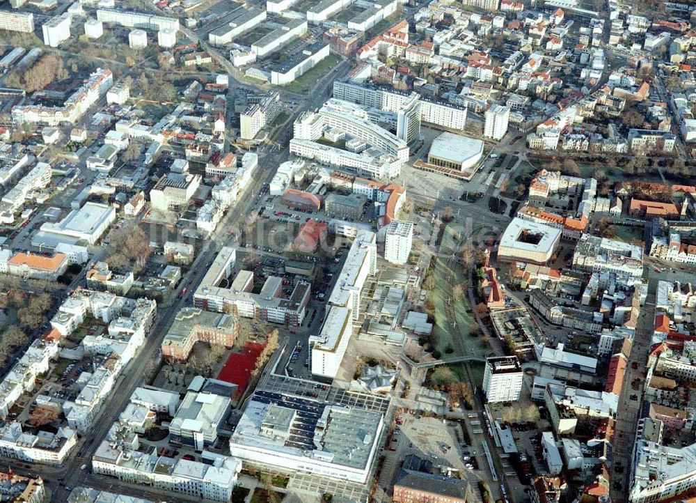 Cottbus von oben - Stadtzentrum Cottbus.