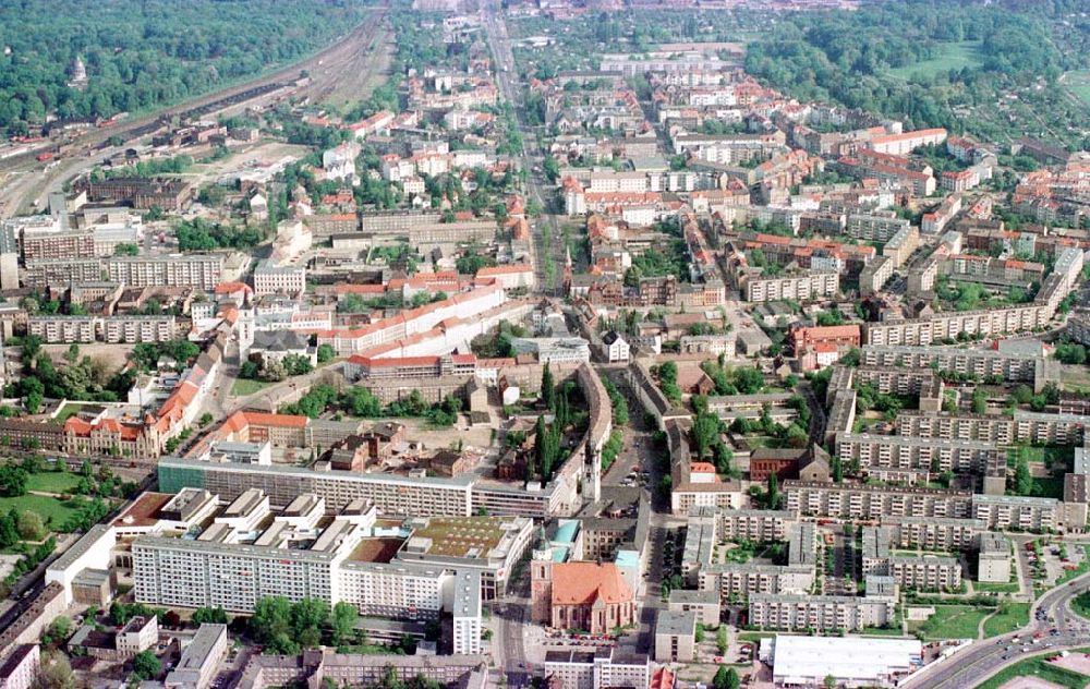 Luftaufnahme Dessau - Stadtzentrum Dessau