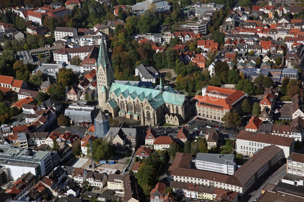 Luftaufnahme Paderborn - Stadtzentrum und Dom Paderborn