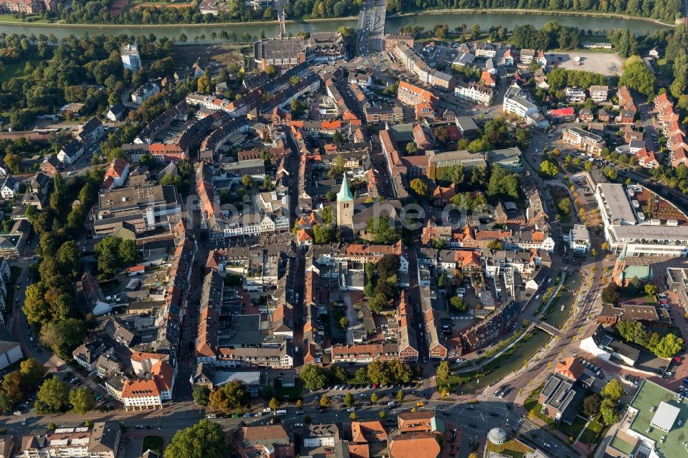 Luftbild Dorsten - Stadtzentrum von Dorsten im Bundesland Nordrhein-Wesfalen