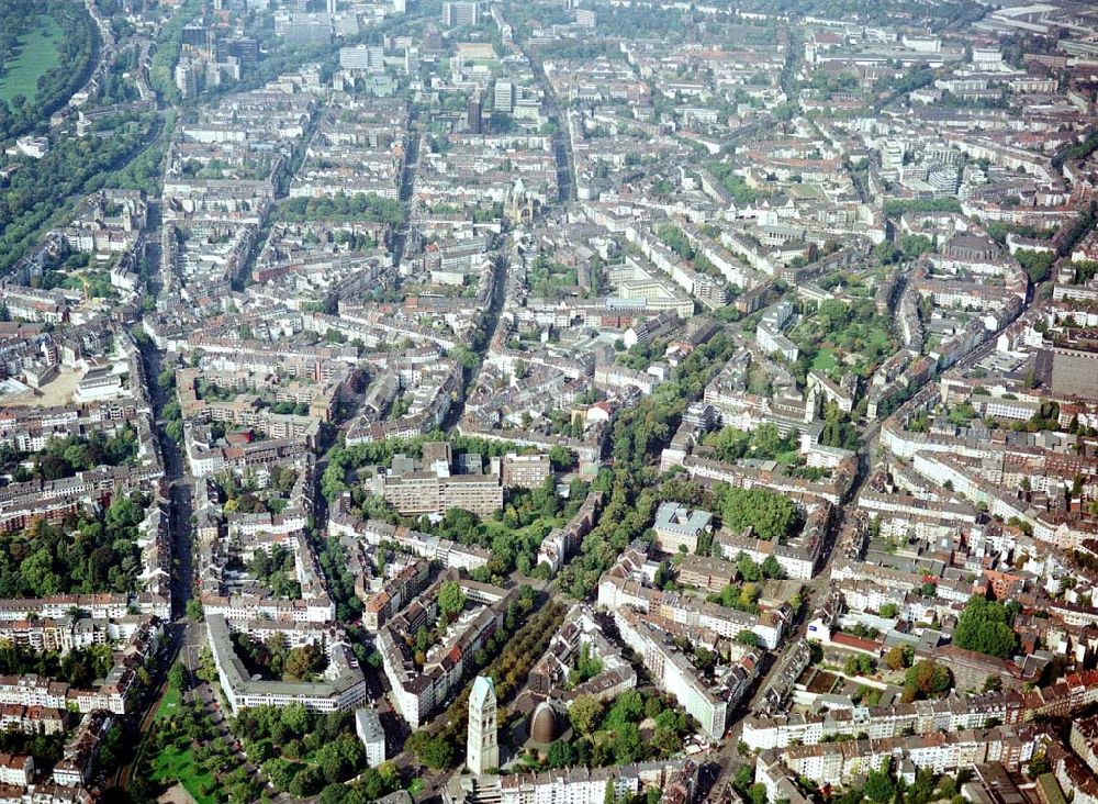 Luftbild Düsseldorf - Stadtzentrum von Düsseldorf