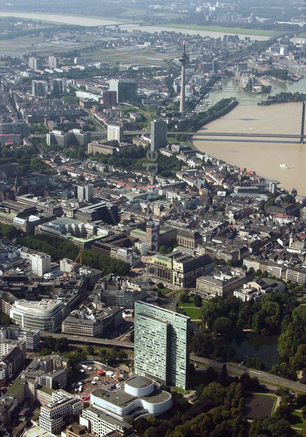 Düsseldorf (NRW) von oben - Stadtzentrum - Düsseldorf (NRW)