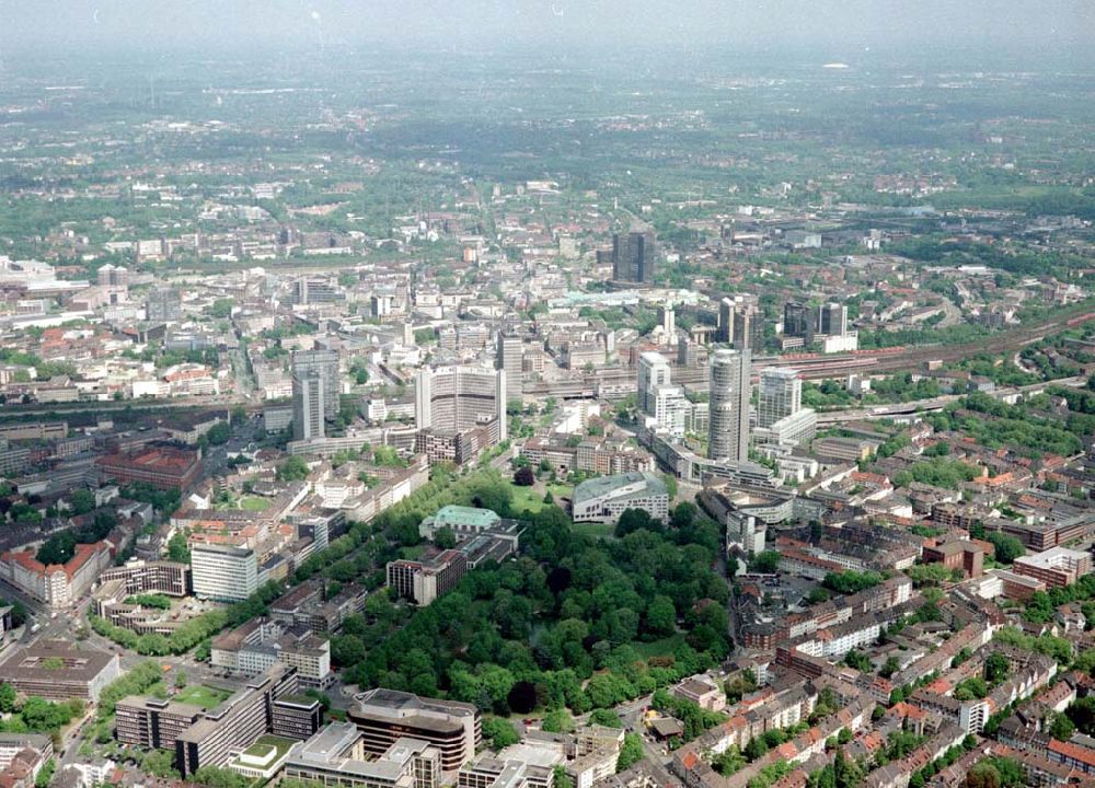 Luftbild Essen - Stadtzentrum Essen.