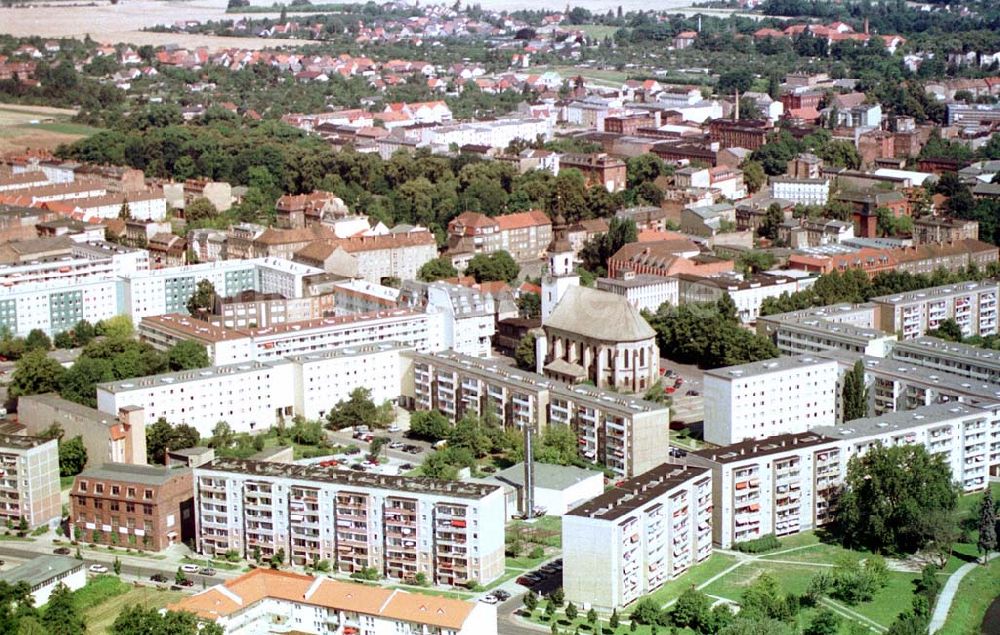 Forst / BRB von oben - Stadtzentrum Forst