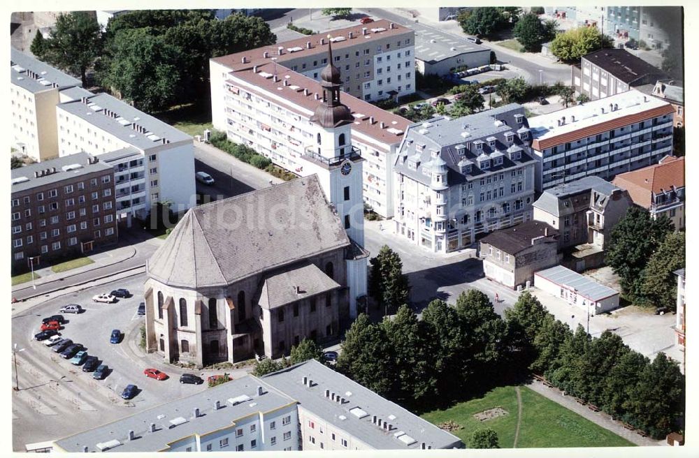 Forst / BRB aus der Vogelperspektive: Stadtzentrum Forst