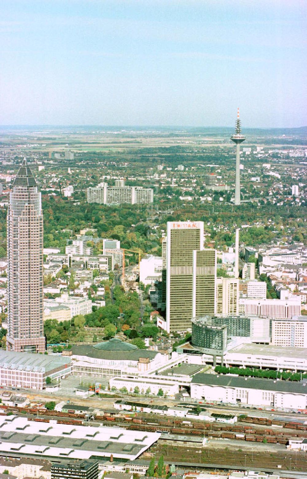 Frankfurt am Main von oben - Stadtzentrum Frankfurt / Main