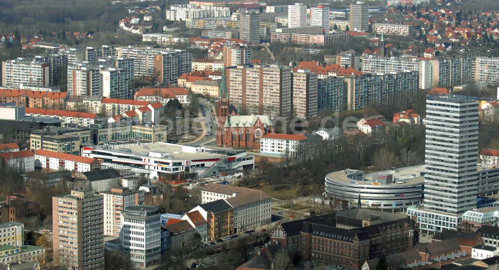 Frankfurt (Oder) von oben - Stadtzentrum Frankfurt (Oder)