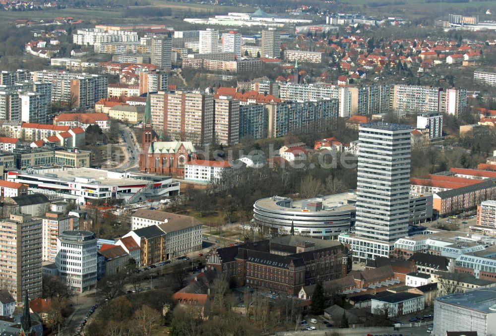 Frankfurt (Oder) aus der Vogelperspektive: Stadtzentrum Frankfurt (Oder)